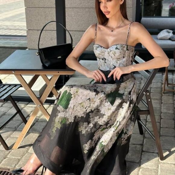 Zimmermann Balance linen and silk bustier dress - Picture 4 of 14